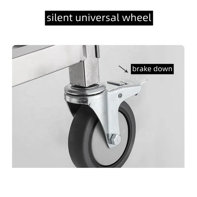 3 Tier Stainless Steel Trolley