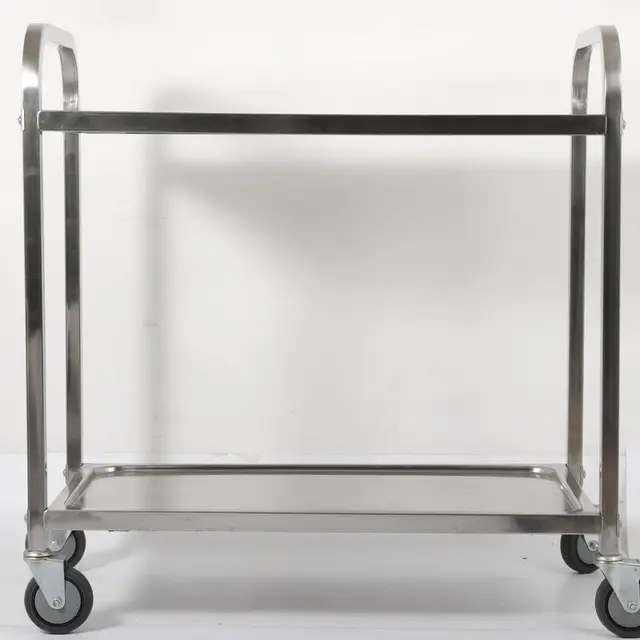 2 Tier Stainless Steel Trolley