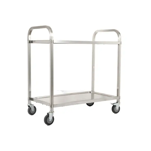 2 Tier Stainless Steel Trolley