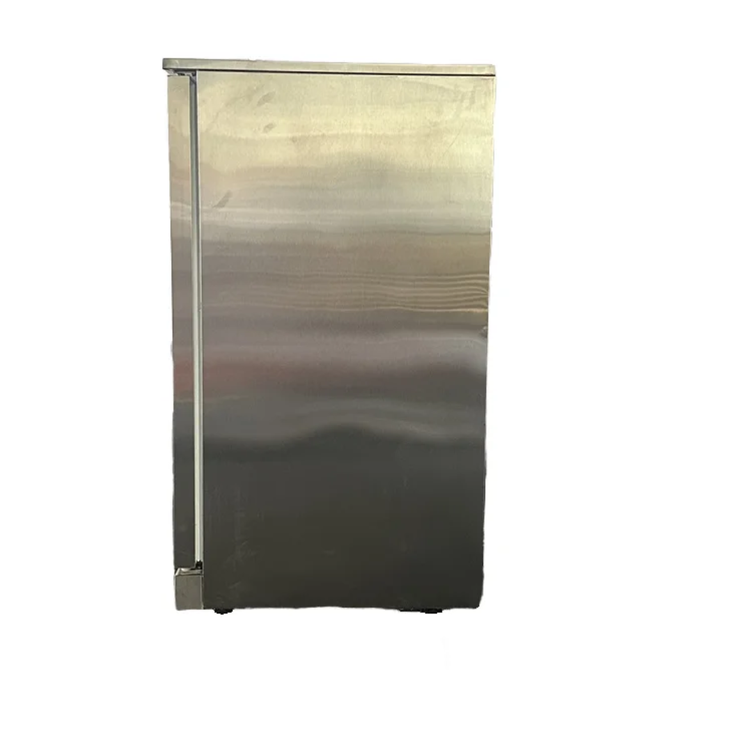Commercial Back Bar Cooler refrigerator - 600mm - 126L - with 1 glass swing door - Stainless Steel