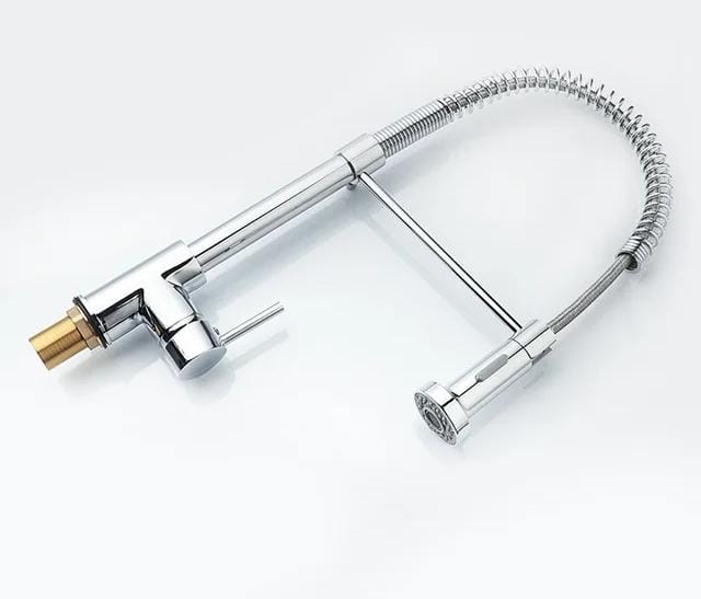 Kitchen Mixer Tap with Pull Out Neck and Trigger Nozzle