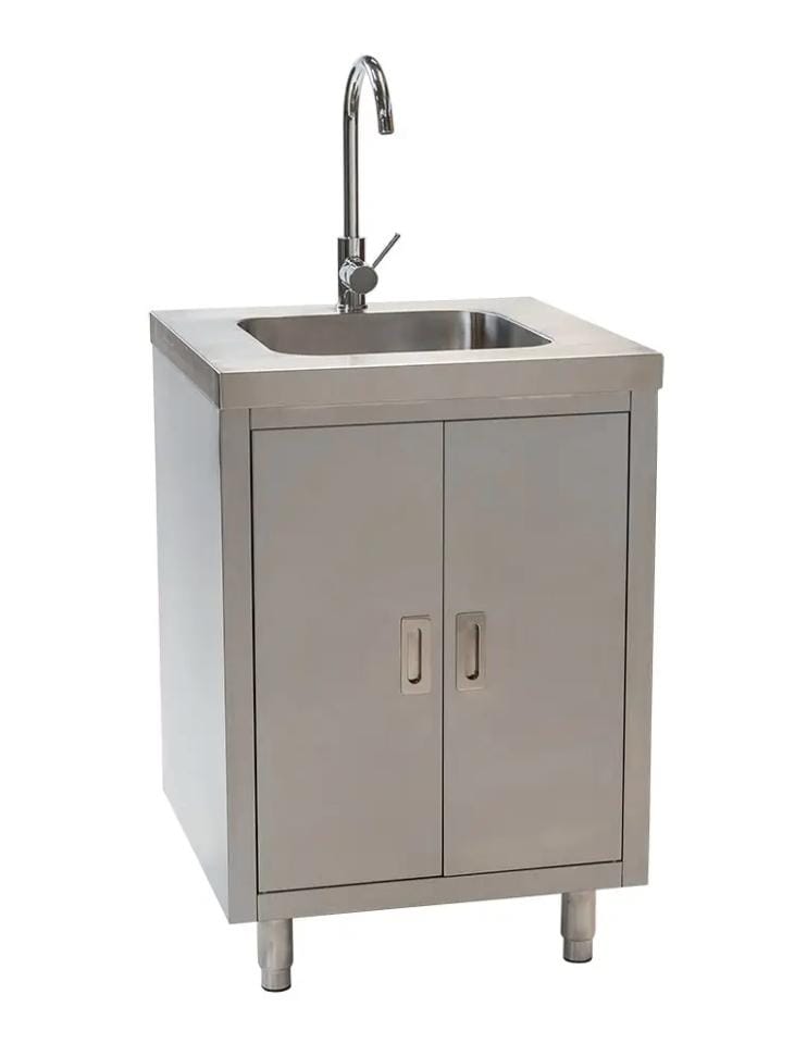 Stainless Steel Sink Cabinet - Single Bowl - 650mm x 700mm x 900mmH