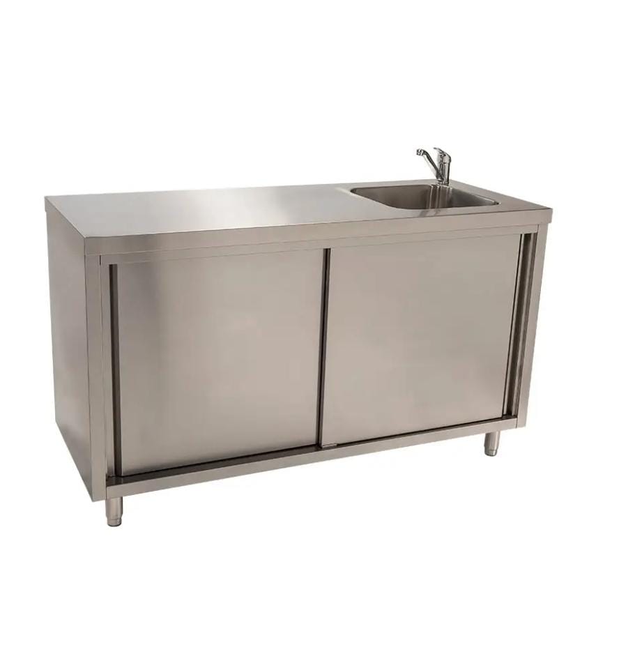 Single Bowl Sink Cabinet - LHS or RHS Basin Intergration - 1500mm x 700mm x 900mmH