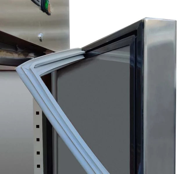 Commercial Kitchen Upright Refrigerator 1200 L Stainless Steel PREMIUM – Double Door - GN 2/1 - 0 to +10 °C
