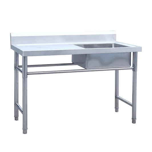 Single Bowl Prep Sink - 1700mm x 700mm x 900mmH - LHS Work Area