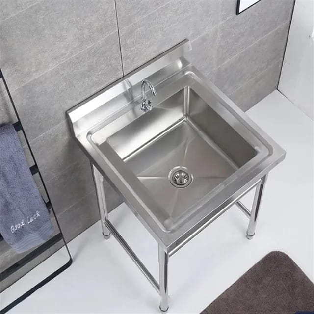 Single Bowl Sink- Hand washing basin- 600mm x 700mm x 900mm High