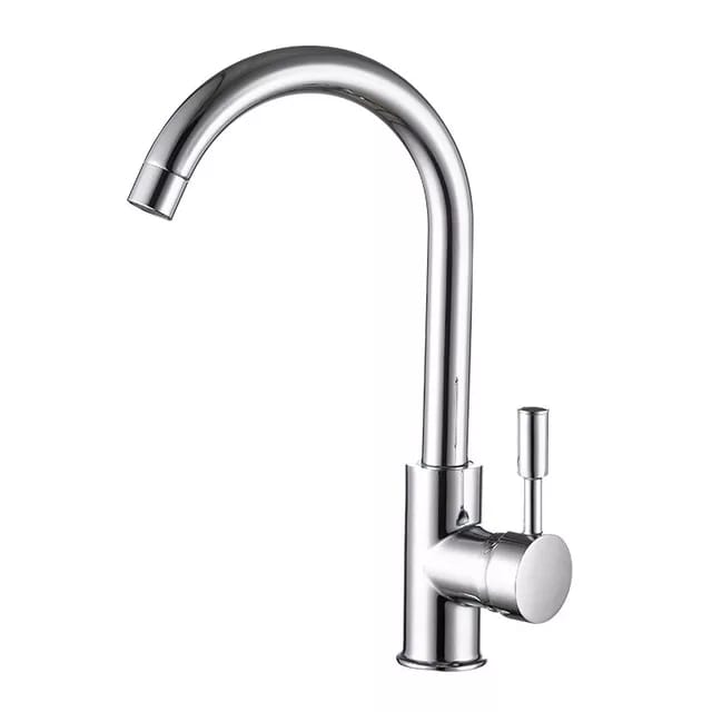 Single Handle Deck Mounted Brushed Mixer Stainless Steel Faucet Tap