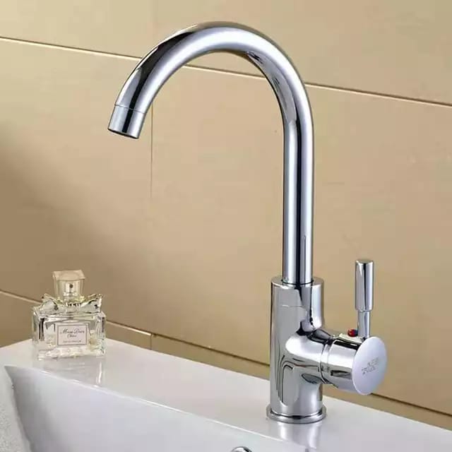 Single Handle Deck Mounted Brushed Mixer Stainless Steel Faucet Tap