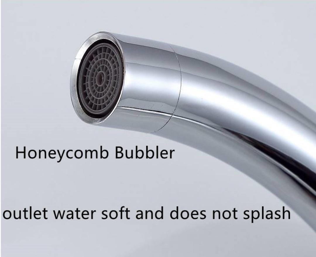 Single Handle Deck Mounted Brushed Mixer Stainless Steel Faucet Tap