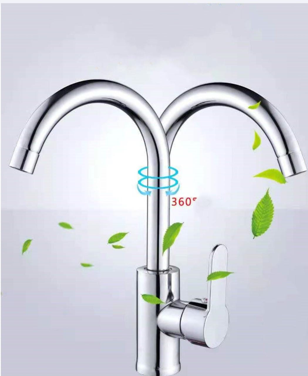 Single Handle Deck Mounted Brushed Mixer Stainless Steel Faucet Tap