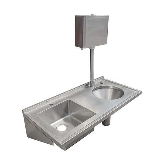 Combination Sluice Sink With Slop Hopper -  1200 X 600 X 1350 mm