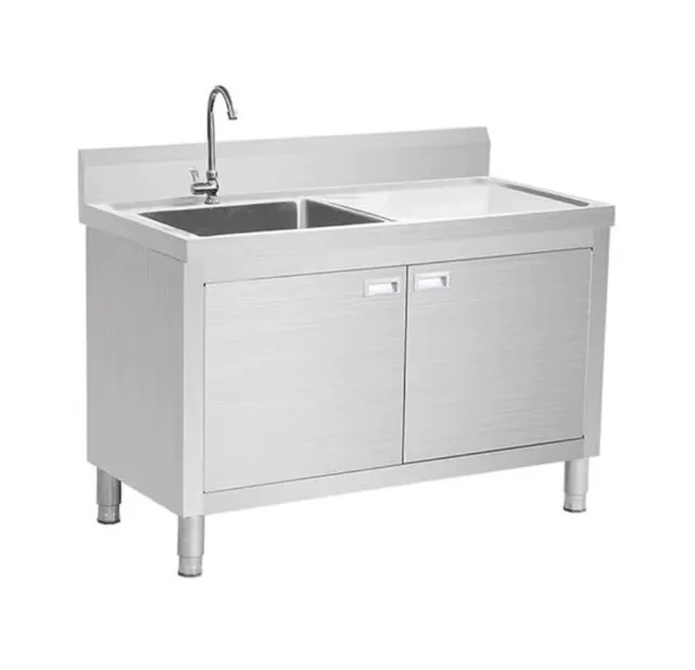 Single Bowl Sink Cabinet - 1700mm x 700mm x 900mmH - RHS Work Area