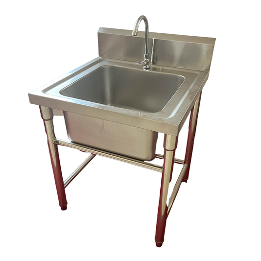 Single Bowl Sink- Hand washing basin- 600mm x 700mm x 900mm High