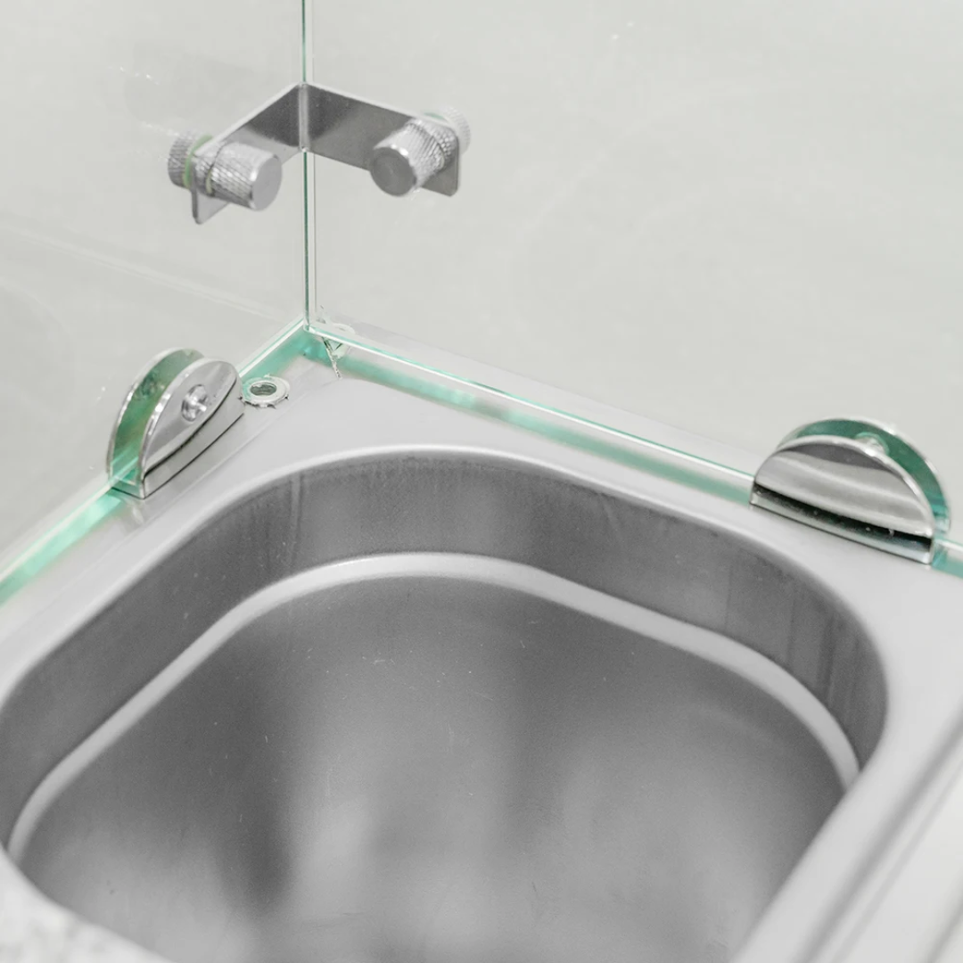 Commercial Countertop Refrigerated Topping Rail – 4 Division/GN 1/3 – 1200×395 mm – Glass Canopy