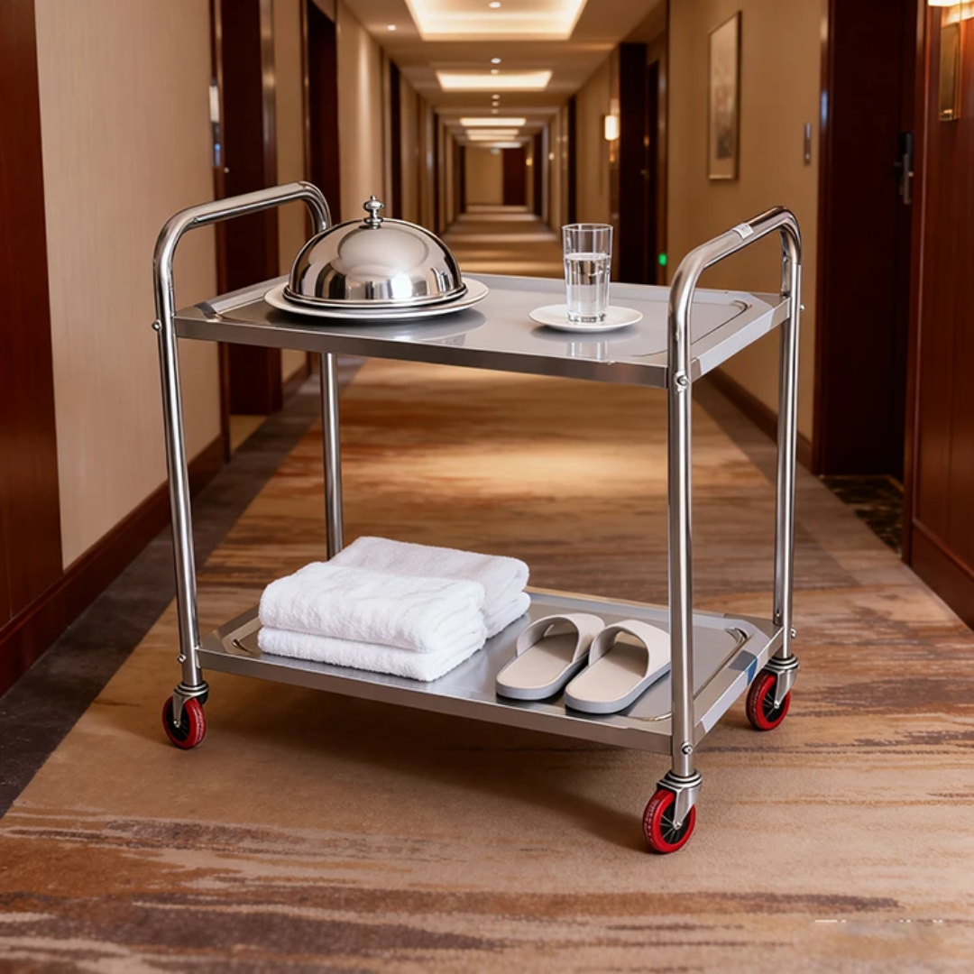 3 Tier Stainless Steel Trolley