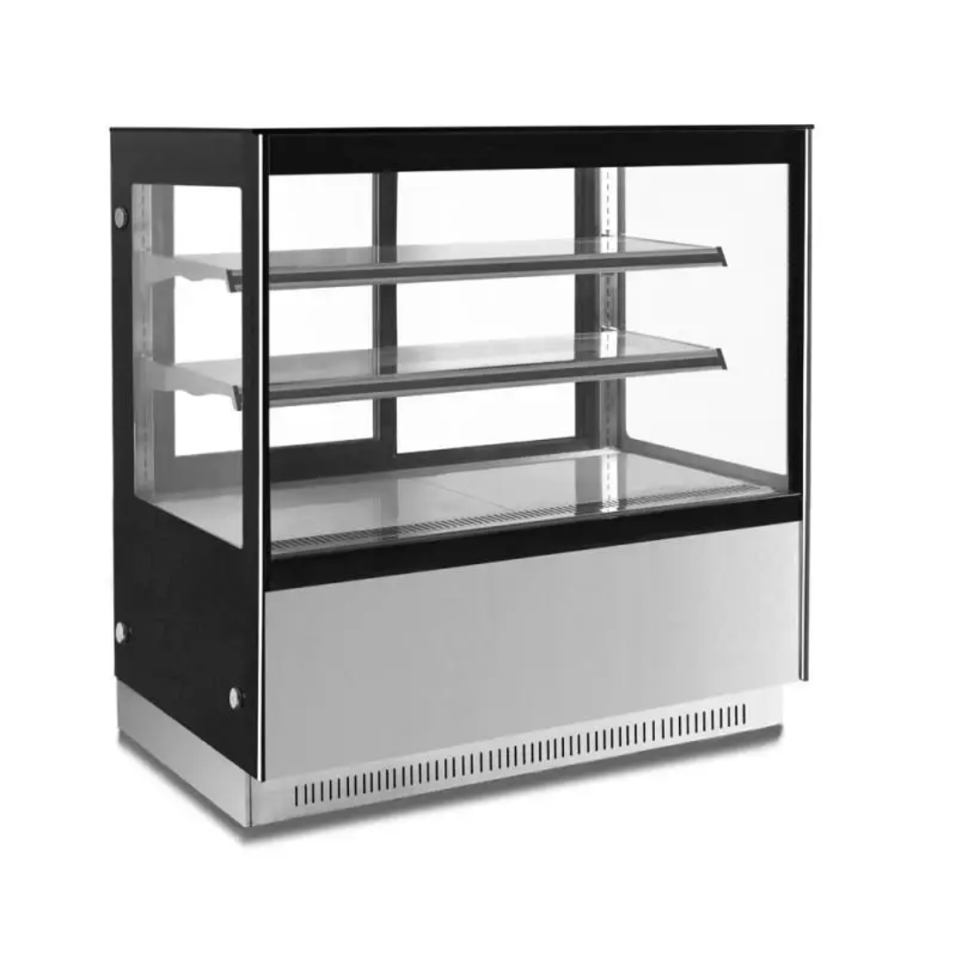 Commercial  Pastry/Cake Display Refrigerator – 1500 mm - 378 L - Stainless Steel - 2 Adjustable Shelves
