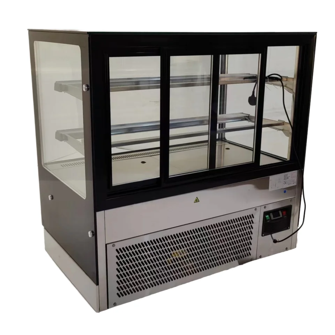 Commercial  Pastry/Cake Display Refrigerator – 1500 mm - 378 L - Stainless Steel - 2 Adjustable Shelves