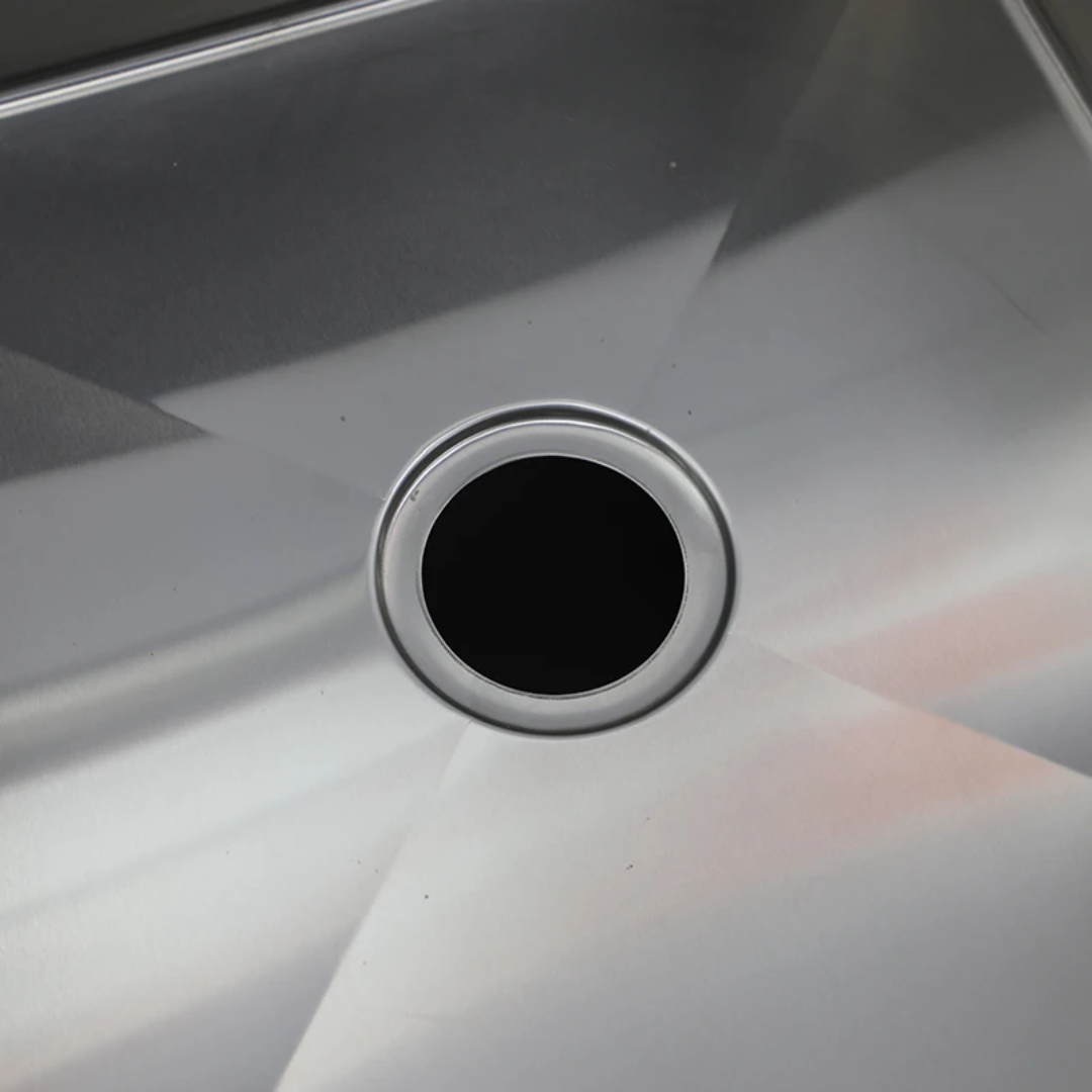 Stainless Steel Sink Cabinet With Splashback  - Single Bowl - 650mm x 700mm x 900mmH + 150mm Splashback