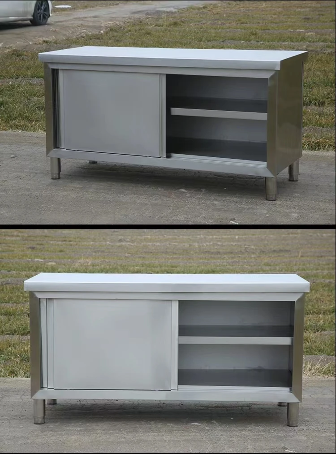 Neutral Service Counters With Doors