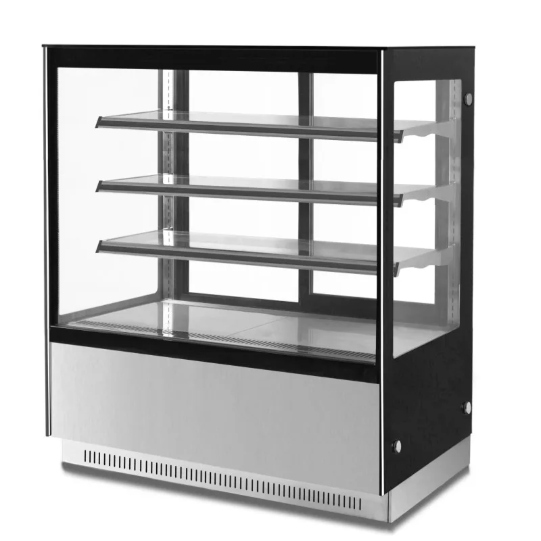 COMMERCIAL HOT PASTRY/CAKE DISPLAY  - STRAIGHT GLASS- 598L - 1500mm - 3 Tier - Stainless Steel (Copy)