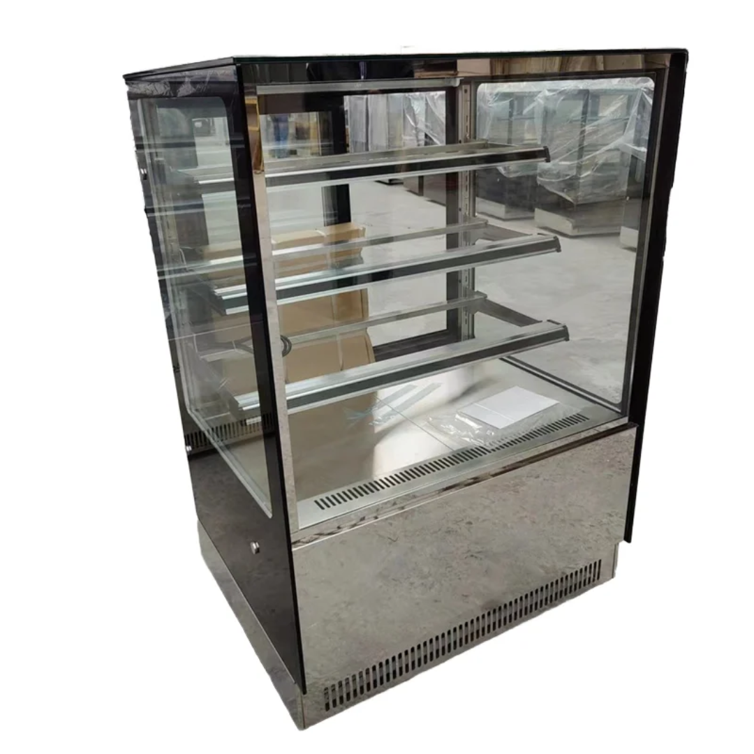 COMMERCIAL HOT PASTRY/CAKE DISPLAY  - STRAIGHT GLASS- 598L - 1500mm - 3 Tier - Stainless Steel (Copy)