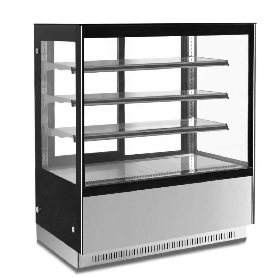 COMMERCIAL HOT PASTRY/CAKE DISPLAY  - STRAIGHT GLASS- 598L - 1500mm - 3 Tier - Stainless Steel (Copy)