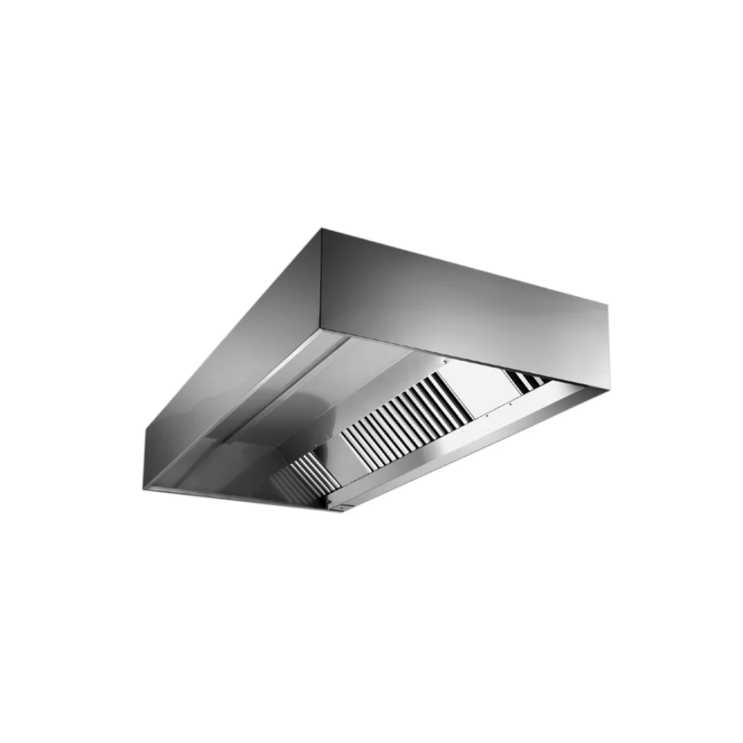 Commercial Box Extractor Hood - 1800mm - with Baffle Filters & Lighting