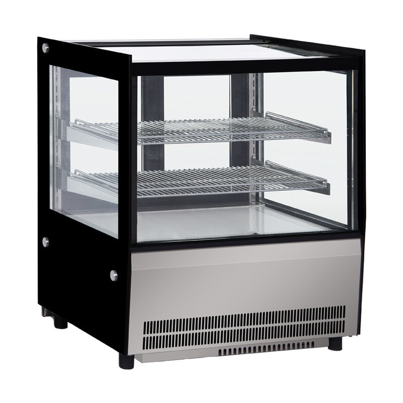 Commercial Countertop Hot Pastry Display Case Pie Warmer – 160 L  - 2 shelves - LED - 1.5 kW - 900mm - Stainless Steel