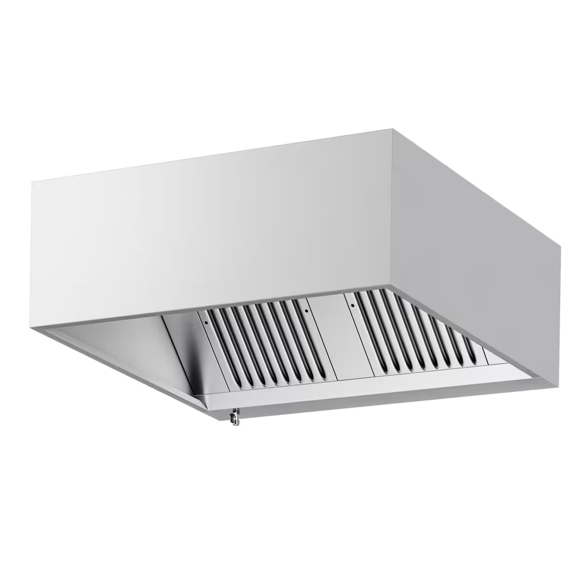 Commercial Box Extractor Hood – 1200mm – with Baffle Filters & Lighting