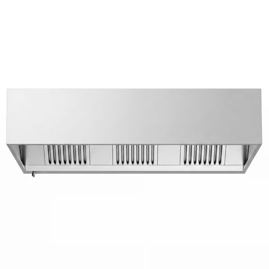 Commercial Box Extractor Hood – 2400mm – with Baffle Filters & Lighting