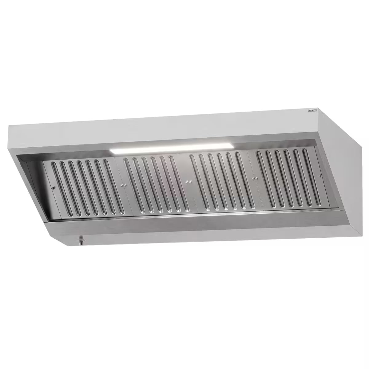 Commercial Wall-Mounted Extraction Canopy - 1800mm - with Baffle Filters & LED Lighting