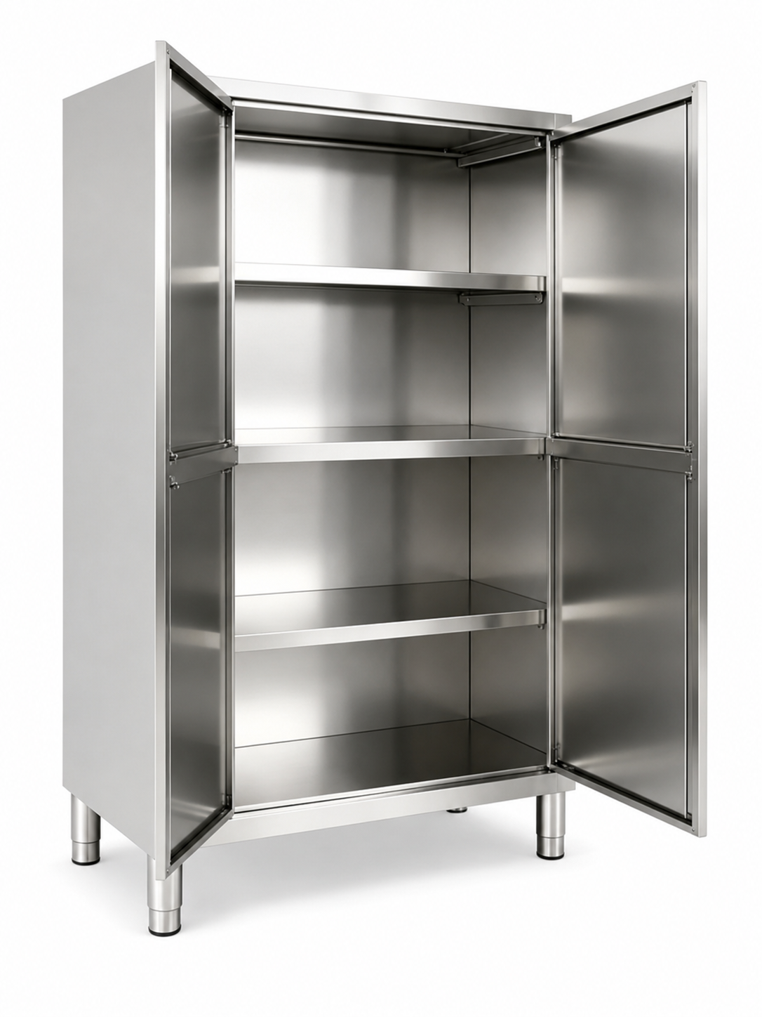 Double Door Stainless Steel Storage Cabinet – 1200(W) × 700(D) × 2000(H) mm