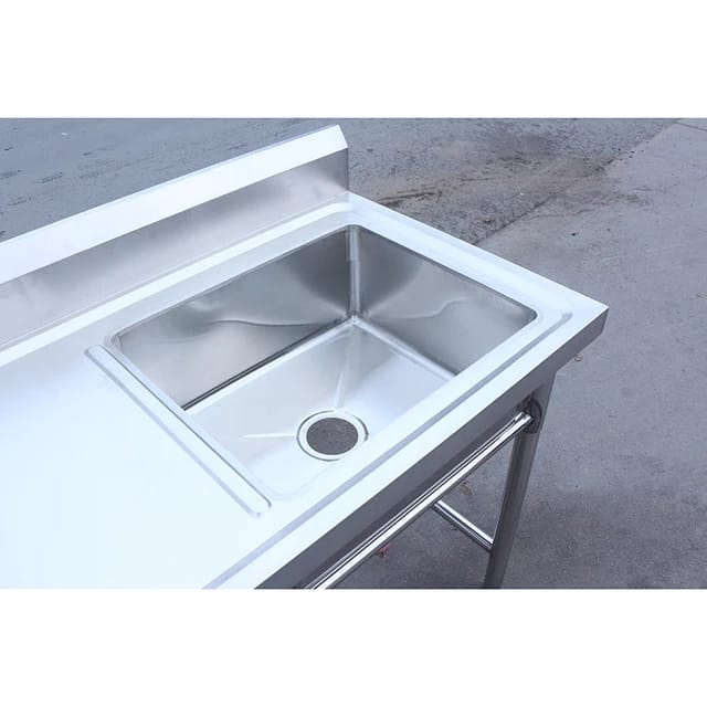 Single Bowl Prep Sink - 1700mm x 700mm x 900mmH - LHS Work Area
