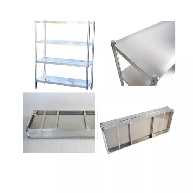 4-Tier Stainless Steel Shelving Unit